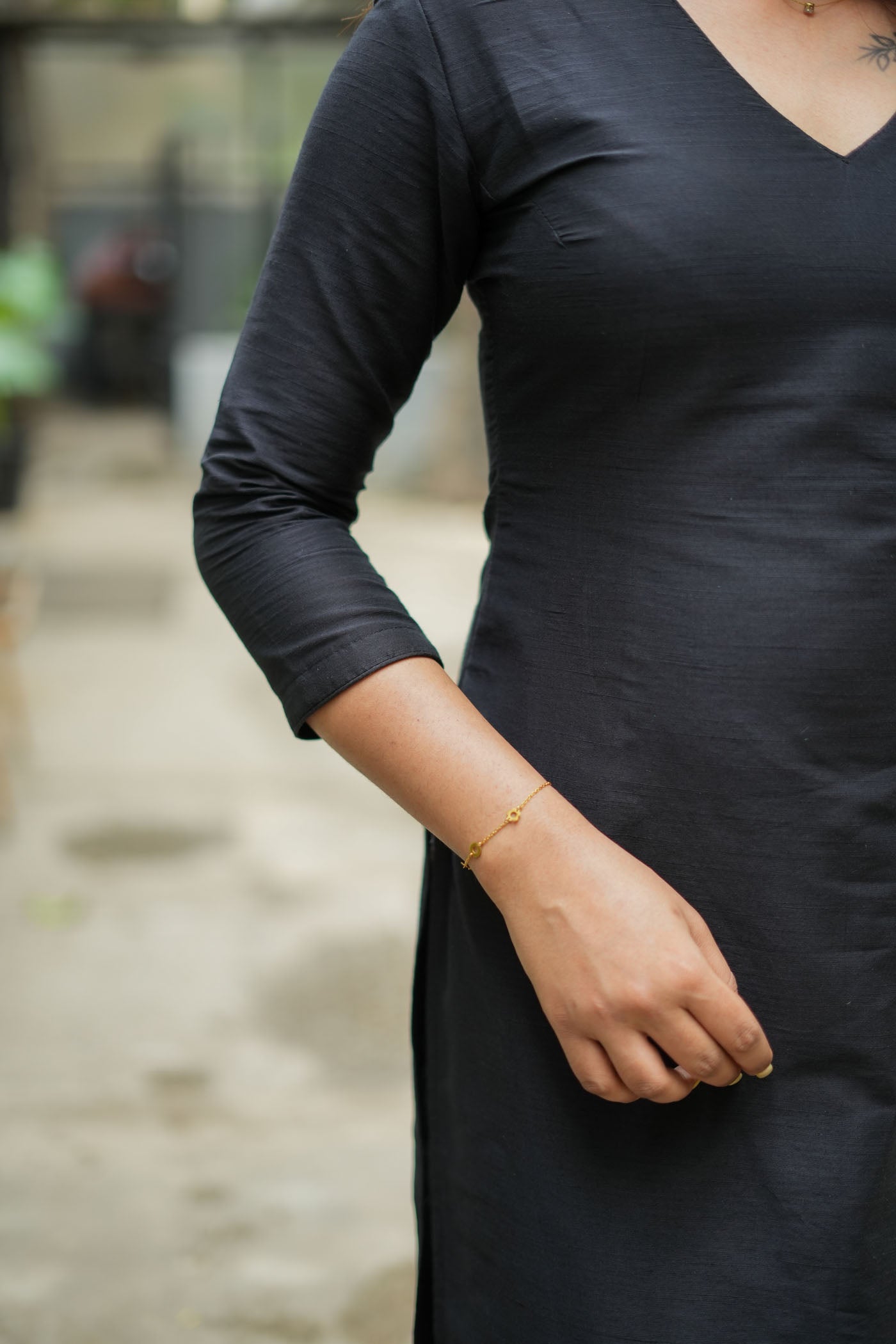 Black Straight Kurta Set for Women Elegant Solid Ethnic Wear