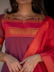 Emerald Grace Kurta Set for Women Green Ethnic Suit with Dupatta