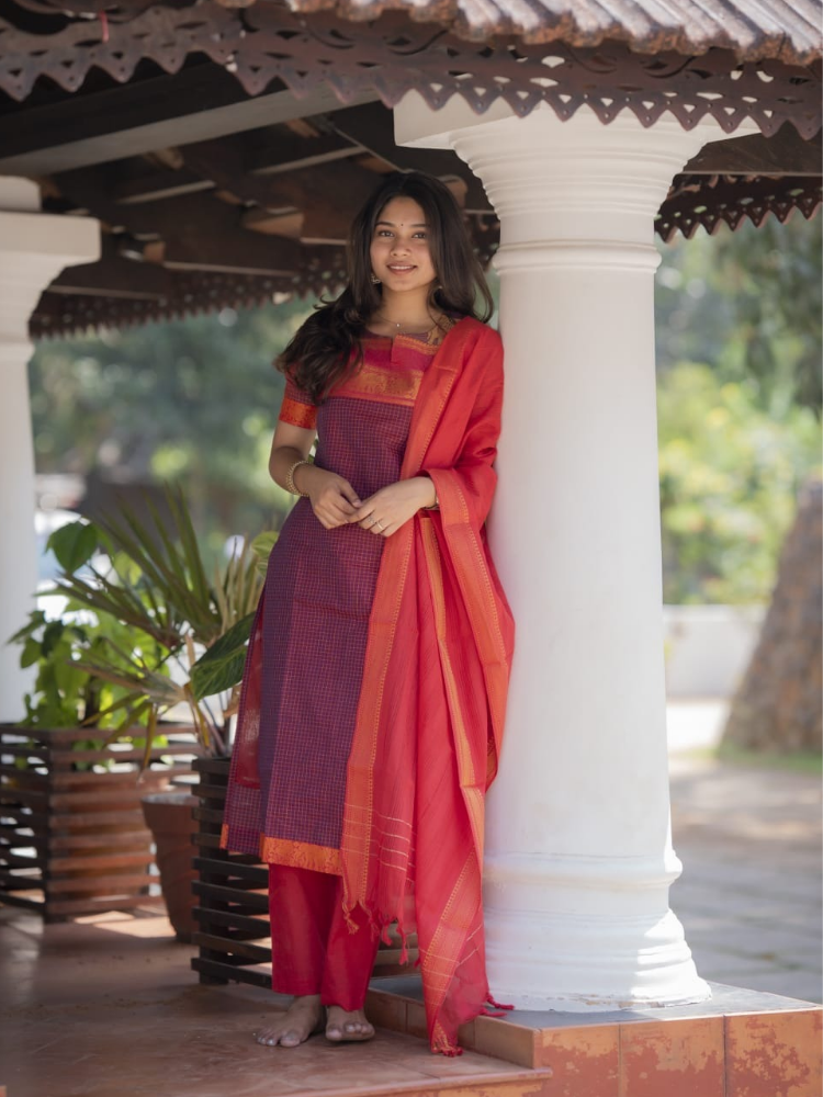Emerald Grace Kurta Set for Women Green Ethnic Suit with Dupatta
