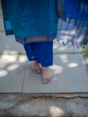 Royal Blue Kurta Set with Matching Dupatta for Women Elegant Ethnic Wear