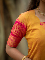 Mustard Yellow Kurta Set with Pink Dupatta for Women Festive Traditional Ethnic Wear